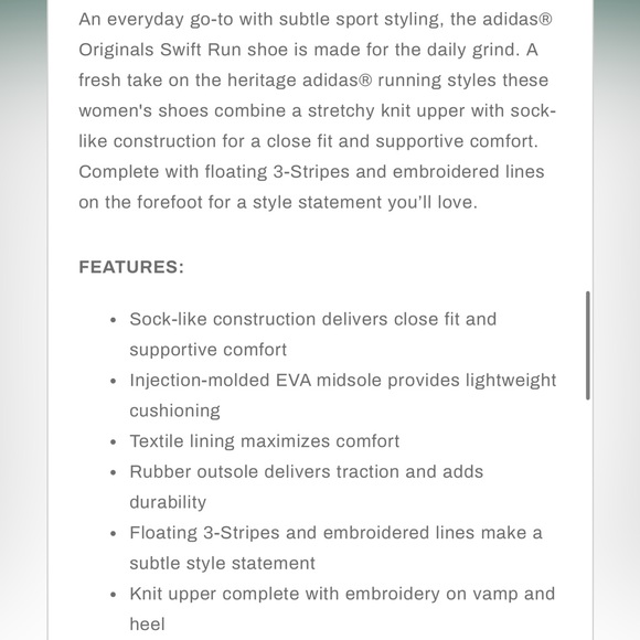 Adidas Swift Run Leopard Print Shoe 6 - Picture 12 of 12